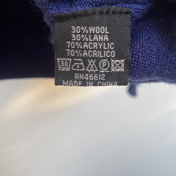 Vintage wool blend men's crew neck sweater - Picture 4 of 4